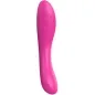Preview: Rosa Vibrator mit geschwungener Form und Bedienelementen auf der Oberfläche.