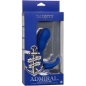 Preview: Gebogener Analstimulator & Vibrator Blau | Admiral