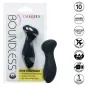 Preview: Verpackung eines schwarzen Mini-Massagers mit 10 Funktionen, aus Flüssigsilikon, USB-aufladbar, wasserdicht.