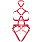 Preview: Herz Harness Rot M | Leg Avenue