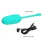 Preview: Vibrating Egg with Sea Texture in Aqua Green – Pretty Love