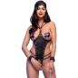 Preview: Cr 4638 Set Bodysuit Ouvert Schwarz S/M | Chilirose
