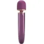 Preview: Purple massage wand with gold accents and controls on the handle.