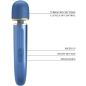 Preview: Massager 7 Vibrationsmodi Blau | Pretty Love