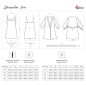 Preview: Jacqueline Lc 90249 Kleid + Hemd + Höschen Ecru S/M | Livco Corsetti Fashion