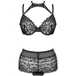 Preview: Linera Für Die Senses-Kollektion BH + Panty Schwarz | Livco Corsetti Fashion
