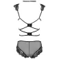 Preview: Palmenom Bh + Slip Schwarz – Livco Corsetti Fashion