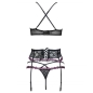 Preview: Snehana Lc 90443 BH + Strumpfgürtel + Höschen Schwarz L/XL | Livco Corsetti Fashion