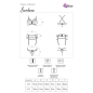 Preview: Snehana Lc 90443 BH + Strumpfgürtel + Höschen Schwarz L/XL | Livco Corsetti Fashion