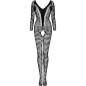 Preview: Cordill Lc 17358 Bodystocking Ouvert Schwarz OneSize | Livco Corsetti Fashion