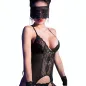Preview: Cr 4166 Korsett Schwarz S/M – Chilirose
