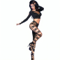 Preview: Cr 3654 Top & Leggins Schwarz S/M | Chilirose