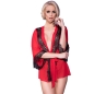 Preview: Cr 4113 Pegnoir Rot L/XL | Chilirose
