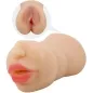 Preview: Sex toy in the shape of a torso with lips and a close-up of the intimate area.
