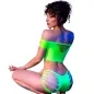 Preview: Cr 4433 Top & Shorts Green S/M – Chili rose
