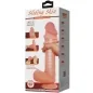 Preview: Realistischer Sliding Skin Dildo Mit Saugnapf Braun 26cm – Pretty Love