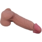 Preview: Sliding Skin Realistischer Dildo Mit Saugnapf Braun 21,8cm | Pretty Love