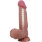 Preview: Realistischer Sliding Skin Dildo Mit Saugnapf Braun 20,6cm | Pretty Love