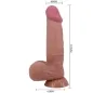 Preview: Realistischer Sliding Skin Dildo Mit Saugnapf Braun 20,6cm – Pretty Love