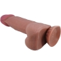 Preview: Realistischer Sliding Skin Dildo Mit Saugnapf Braun 20,6cm | Pretty Love