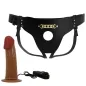 Preview: Starks Multi-Speed Harness Dildo 17,5cm Braun – Pretty Love