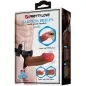 Preview: Starks Multi-Speed Harness Dildo 17,5cm Braun – Pretty Love