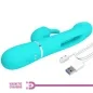 Preview: Dejon Rabbit Vibrator 3 In 1 Aqua Green | Pretty Love