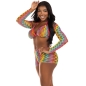 Preview: Dreiteiliges Set Mehrfarbig | Leg Avenue