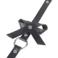 Preview: Leather Chain Leg Harness Black – Subblime