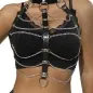 Preview: Chest Harness Leather Chains Black Os – Sublime