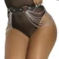 Preview: Black Leather Chain Belt Os – Subblime