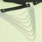 Preview: Black Leather Chain Belt Os – Subblime