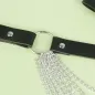 Preview: Black Leather Chain Belt Os – Subblime