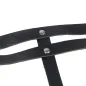 Preview: Black Leather Ring Chain Belt Os – Subblime