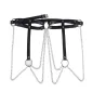 Preview: Black Leather Ring Chain Belt Os – Subblime