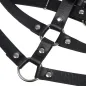 Preview: Leather ring chest harness black Os – Sublime