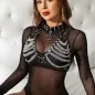 Preview: Harness Bra and Necklace with Chains – Subblime