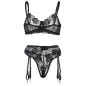 Preview: 3-piece set with floral print, black, L/XL – Subblime