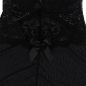 Preview: Babydoll Tüllstoff Mit Spitze Und Blumendetail Schwarz S/M | Subblime