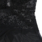 Preview: Babydoll Tüllstoff Mit Spitze Und Blumendetail Schwarz S/M | Subblime