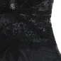 Preview: Babydoll Tulle Fabric with Lace and Floral Detail Black S/M – Subblime