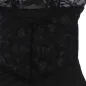 Preview: Babydoll with lace and floral print, black, S/M – Subblime