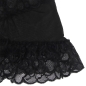 Preview: Babydoll Mit Verstellbaren Trägern Und Transparenter Spitze Mit Blumendruck Schwarz S/M | Subblime