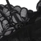 Preview: Babydoll with lace and floral print, black, S/M – Subblime