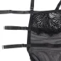 Preview: Babydoll Mit Verstellbaren Spitzenträgern Schwarz S/M – Subblime