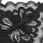 Preview: Babydoll with floral print on the chest, black, S/M – Subblime
