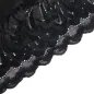 Preview: Babydoll with floral print on the chest, black, L/XL – Subblime