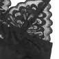 Preview: Babydoll with floral print on the chest, black, L/XL – Subblime