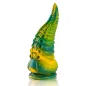 Preview: Colorful, spiral-shaped object with suction cups, in green and yellow, on a white background.