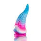 Preview: A colorful, tentacle-like object with blue and pink gradients, standing on a smooth surface.